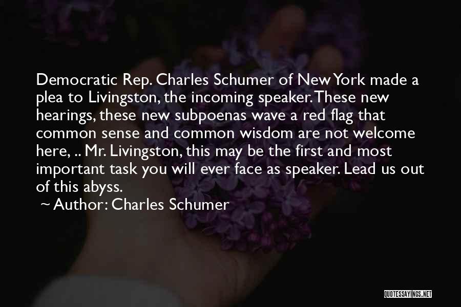 Mrs Livingston Quotes By Charles Schumer