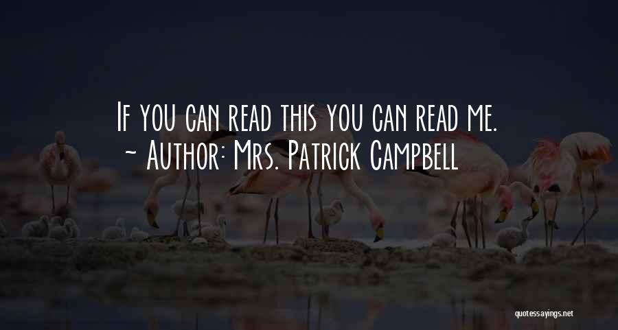 Mrs. Patrick Campbell Quotes 874204