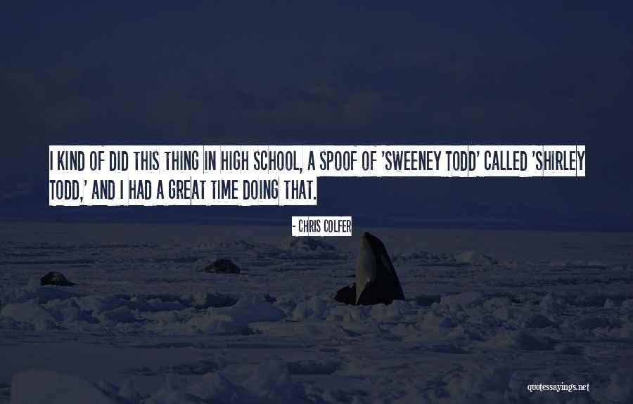 Mrs Sweeney Quotes By Chris Colfer Mrs Sweeney Quotes By Chris Colfer