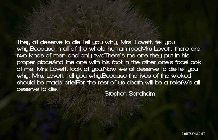 Mrs Sweeney Quotes By Stephen Sondheim Mrs Sweeney Quotes By Stephen Sondheim