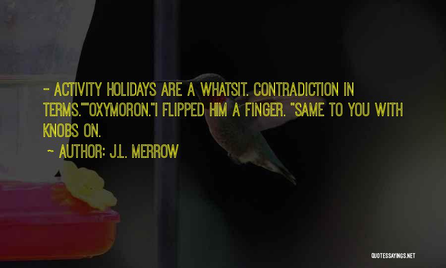 Mrs Whatsit Quotes By J.L. Merrow