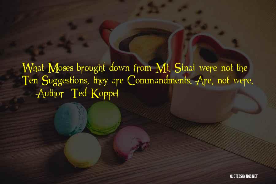 Mt Sinai Quotes By Ted Koppel