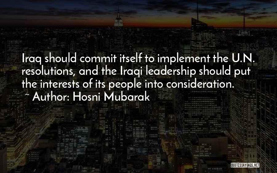 Mubarak Quotes By Hosni Mubarak