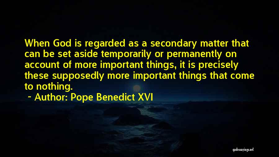 Mucize Ugur Quotes By Pope Benedict XVI