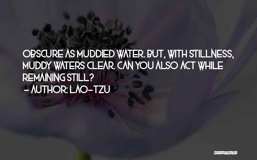 Muddy Quotes By Lao-Tzu