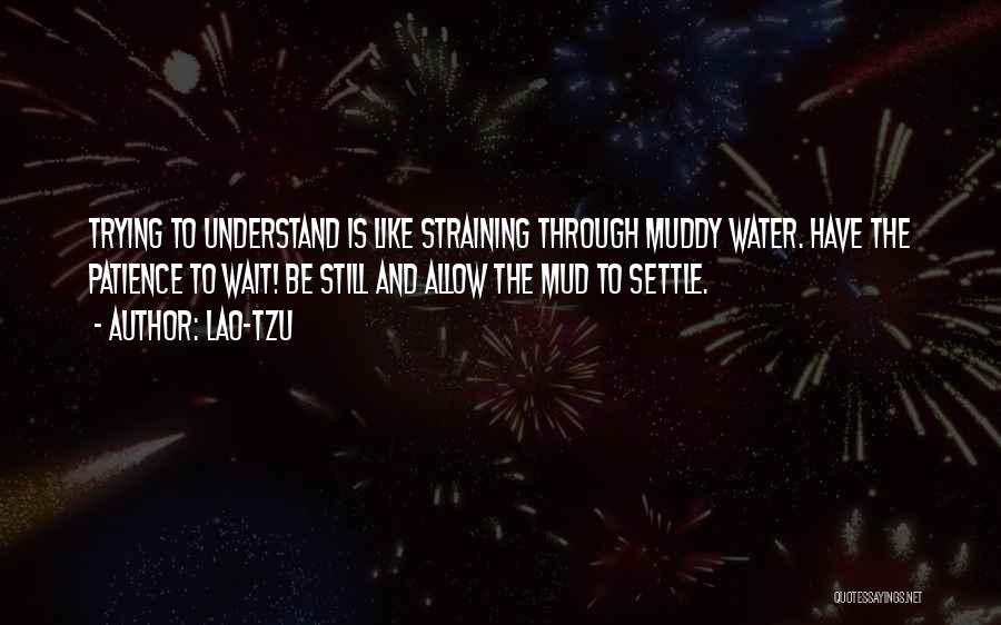 Muddy Water Quotes By Lao-Tzu