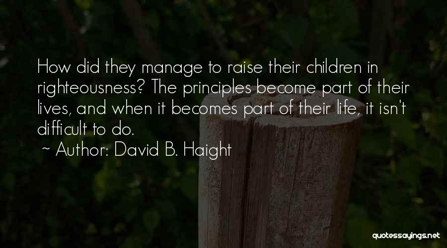 Mudge Quotes By David B. Haight