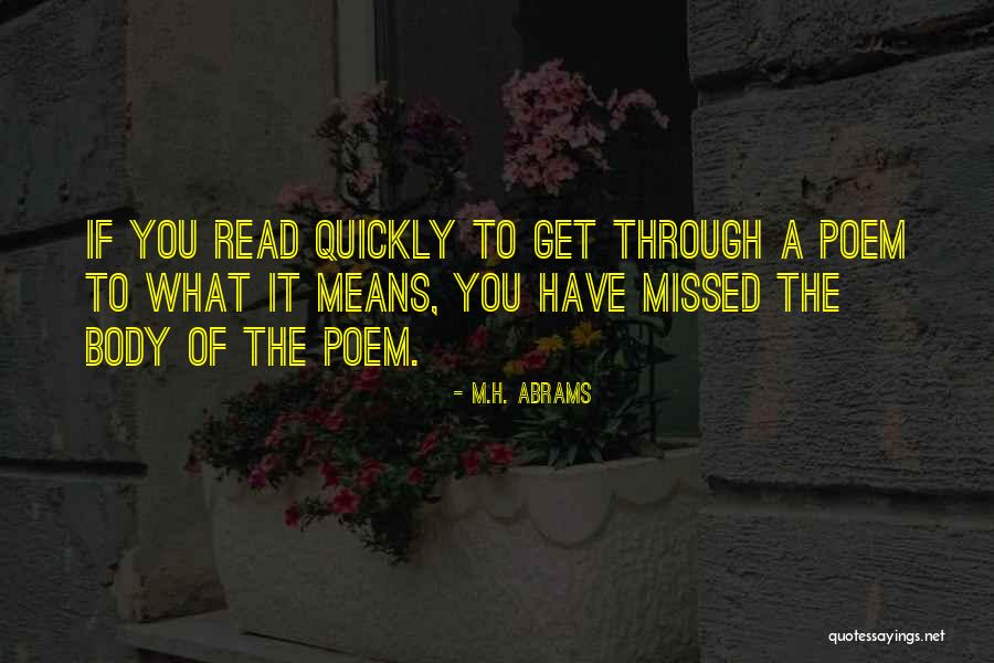 Muestra Tu Quotes By M.H. Abrams Muestra Tu Quotes By M.H. Abrams