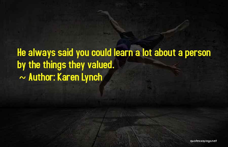 Muevo Mis Quotes By Karen Lynch