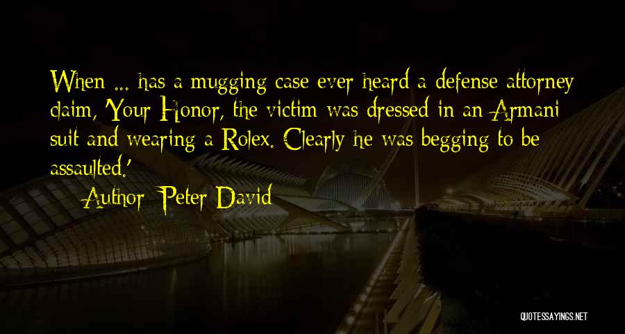 Mugging Quotes By Peter David