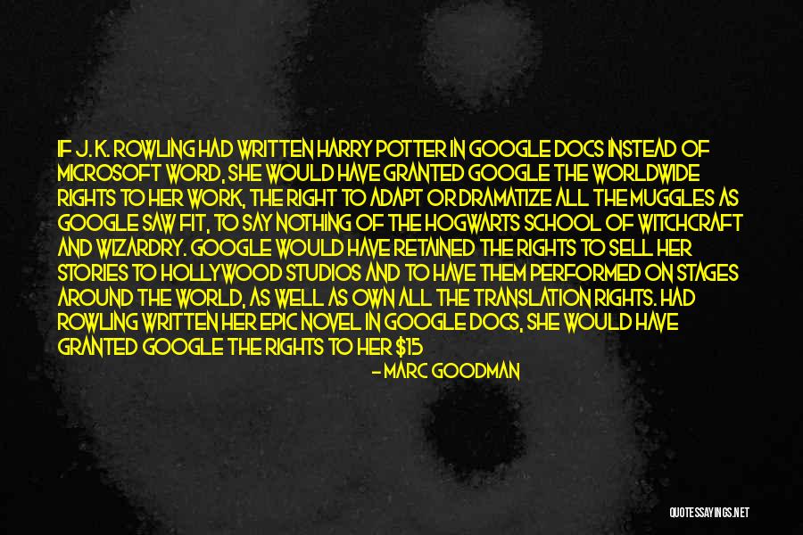 Muggles From Harry Potter Quotes By Marc Goodman Muggles From Harry Potter Quotes By Marc Goodman