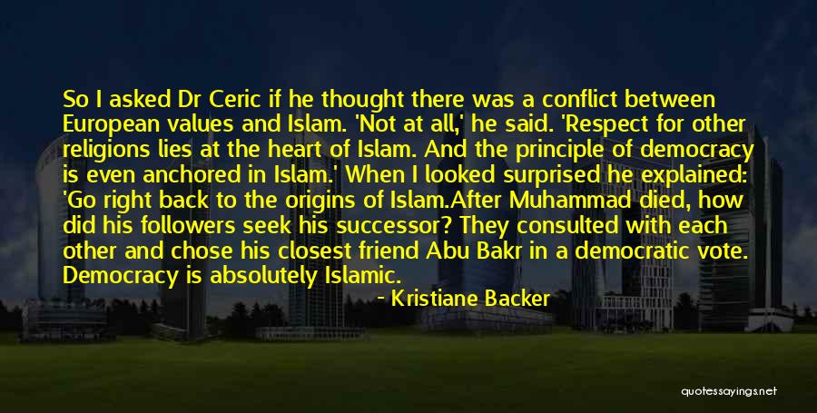Muhammad Islam Quotes By Kristiane Backer Muhammad Islam Quotes By Kristiane Backer
