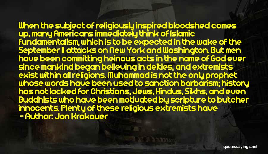 Muhammad The Prophet Quotes By Jon Krakauer