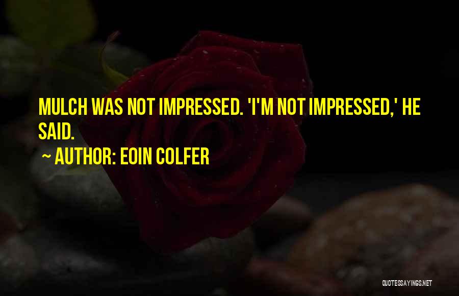 Mulch Quotes By Eoin Colfer