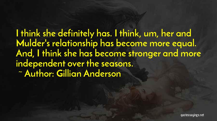 Mulder Quotes By Gillian Anderson