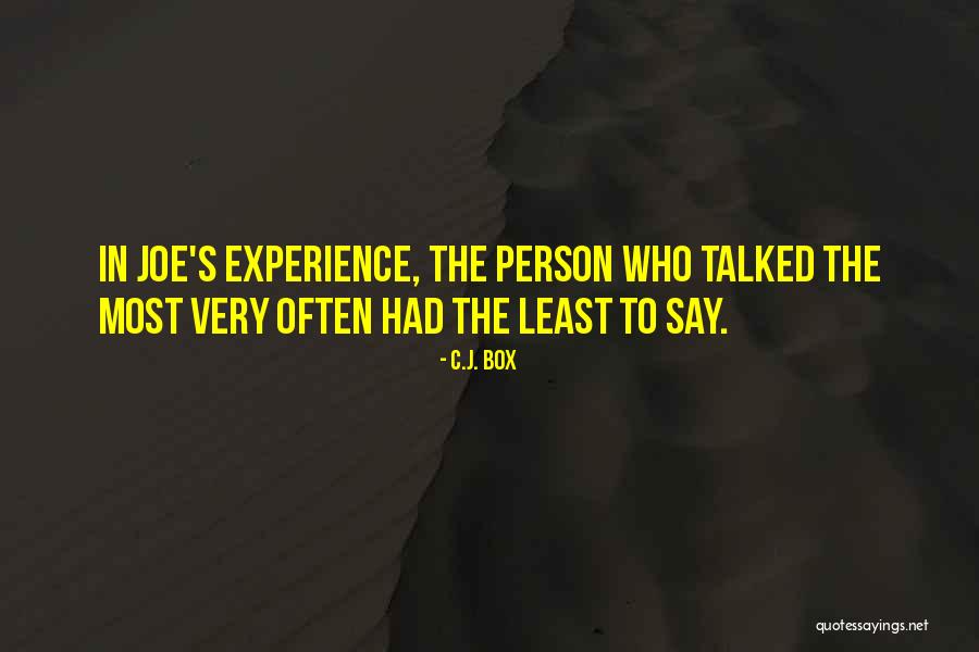 Mule Shoes Quotes By C.J. Box