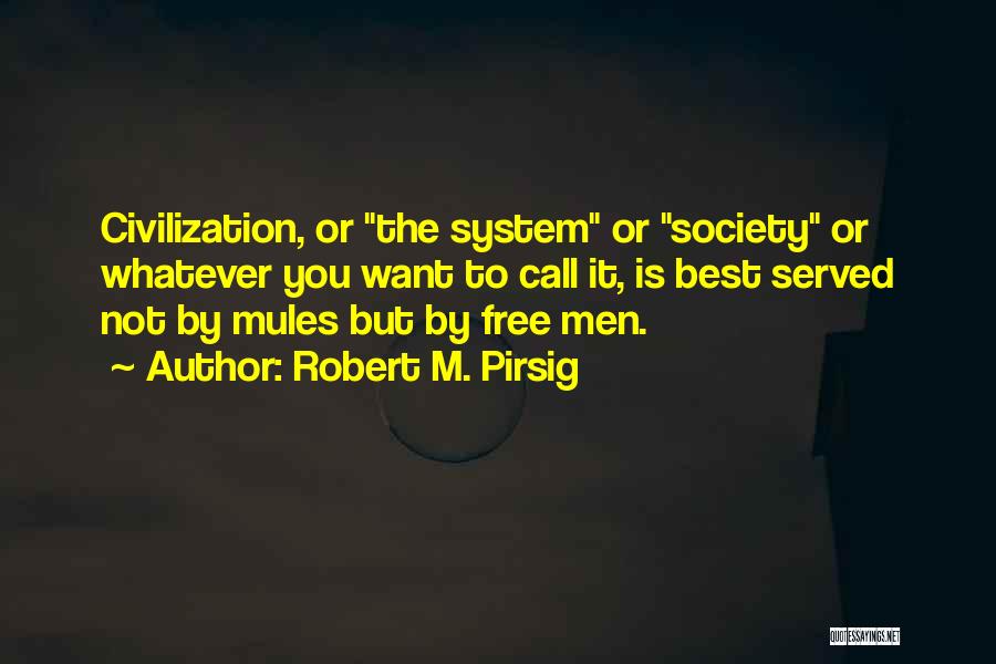 Mules Quotes By Robert M. Pirsig