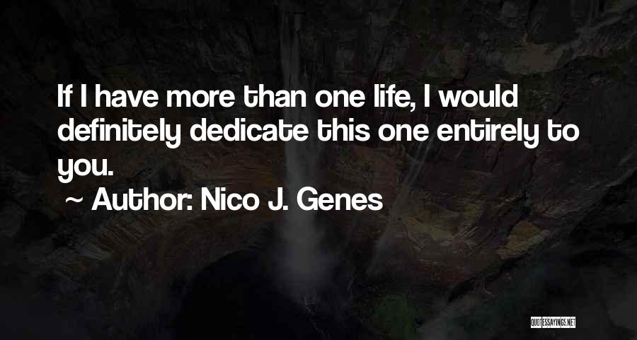 Multiple Love Quotes By Nico J. Genes