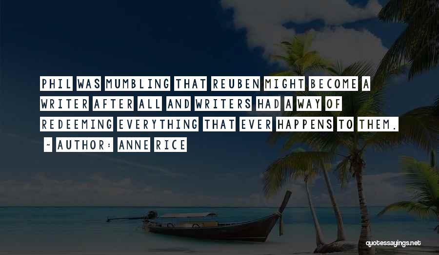 Mumbling Quotes By Anne Rice