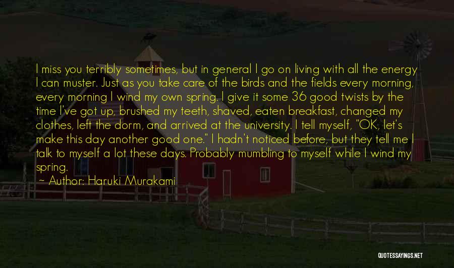 Mumbling Quotes By Haruki Murakami