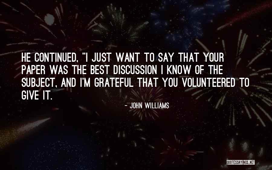 Munchinsky Five Categories Quotes By John Williams Munchinsky Five Categories Quotes By John Williams