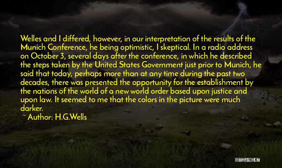 Munich Conference Quotes By H.G.Wells