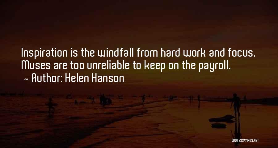 Muses Quotes By Helen Hanson