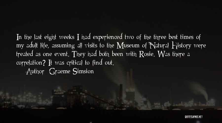 Museum Of Natural History Quotes By Graeme Simsion