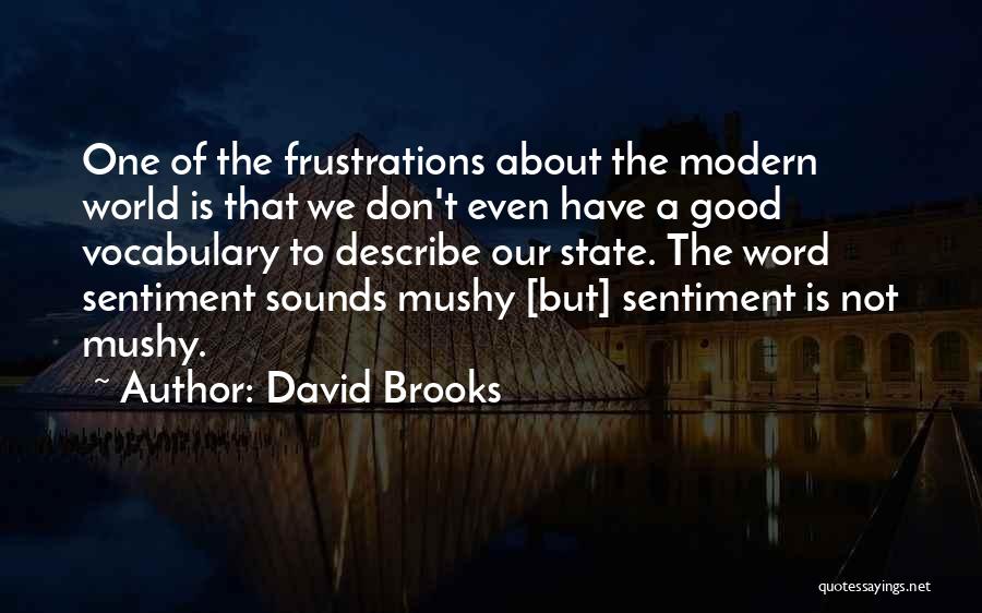 Mushy Quotes By David Brooks