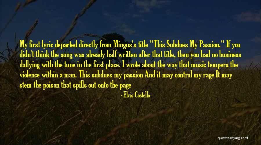 Music And Business Quotes By Elvis Costello Music And Business Quotes By Elvis Costello