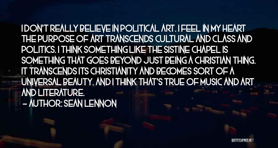 Music And Christian Quotes By Sean Lennon