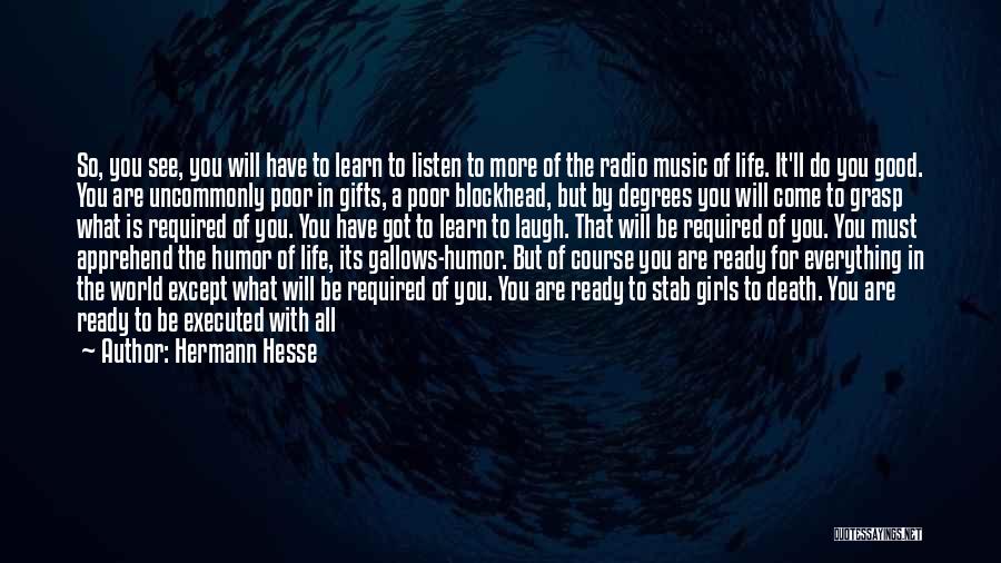 Music And Death Quotes By Hermann Hesse