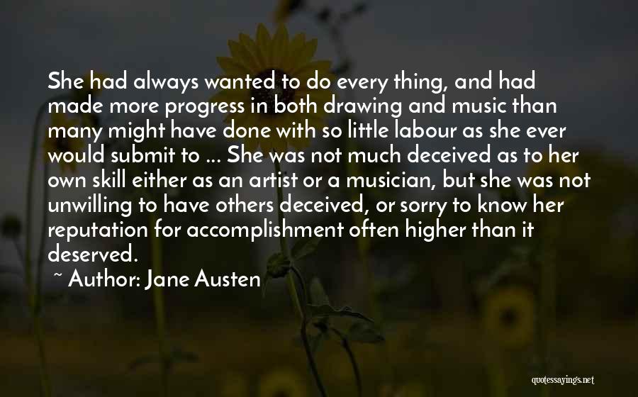 Music And Drawing Quotes By Jane Austen