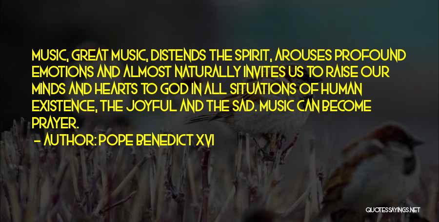 Music And Faith Quotes By Pope Benedict XVI