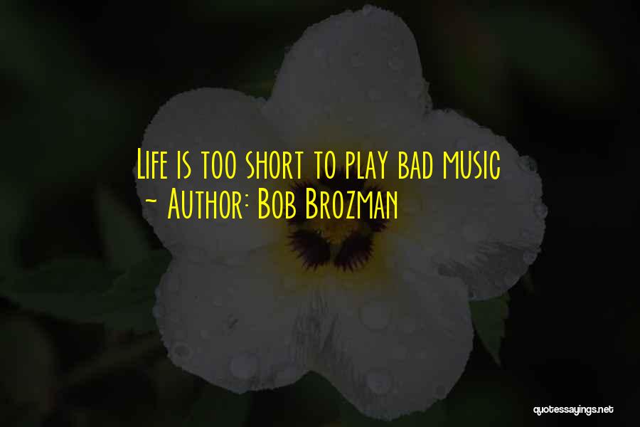 Music And Life Short Quotes By Bob Brozman