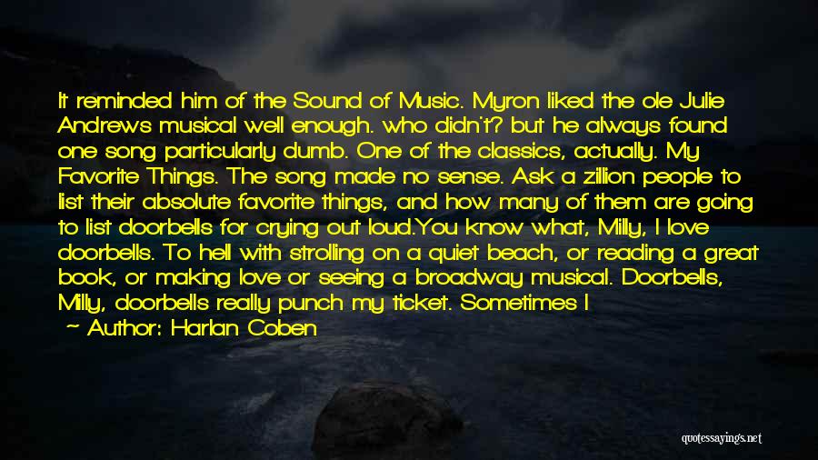 Music And Love Quotes By Harlan Coben