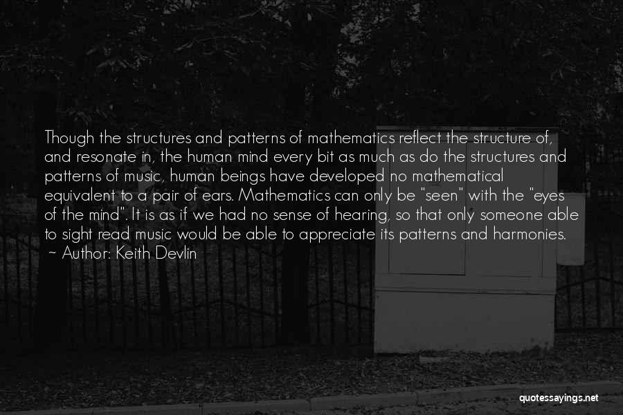 Music And Math Quotes By Keith Devlin