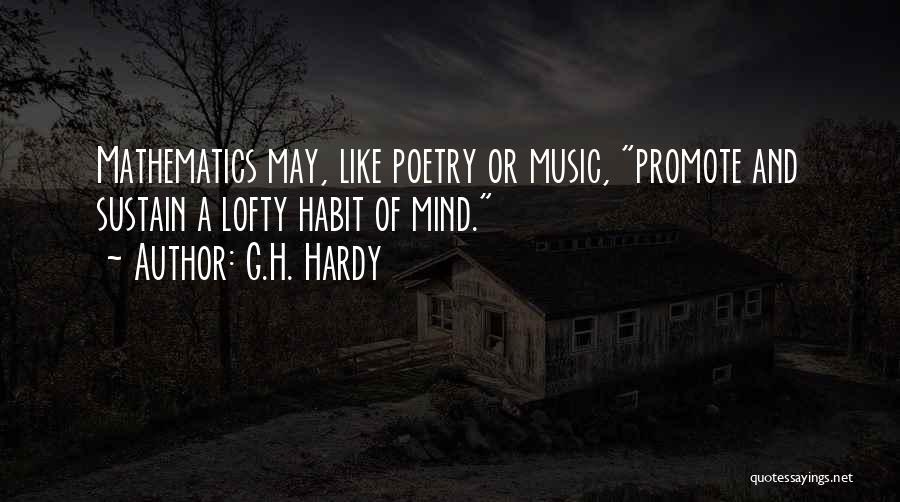 Music And Mathematics Quotes By G.H. Hardy