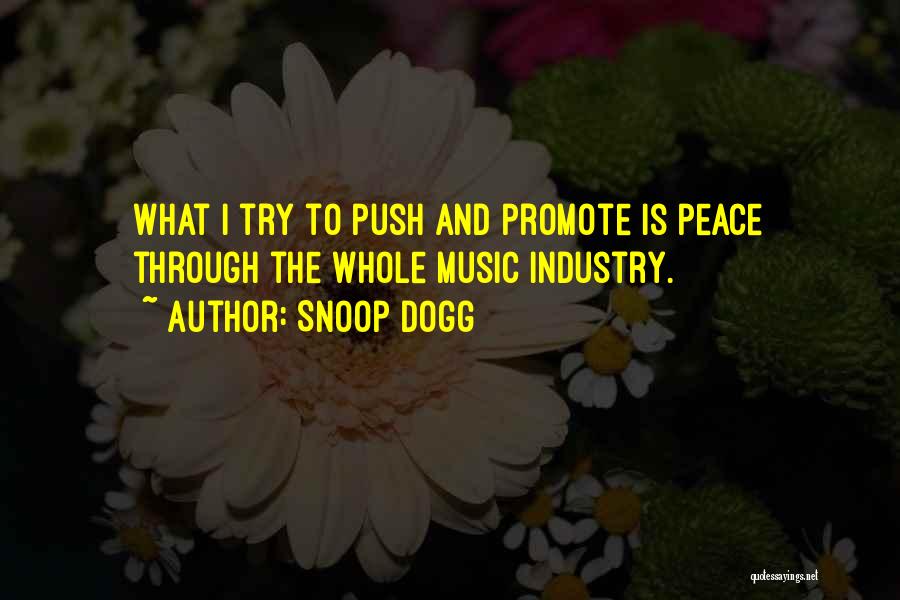 Music And Peace Quotes By Snoop Dogg