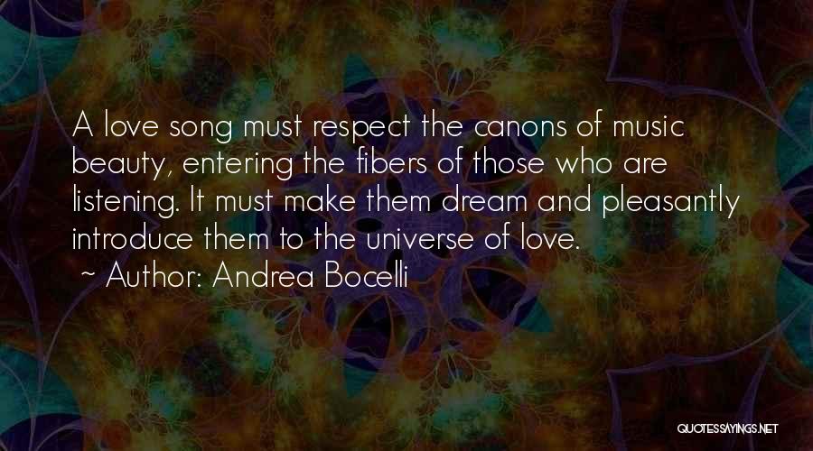 Music And The Universe Quotes By Andrea Bocelli