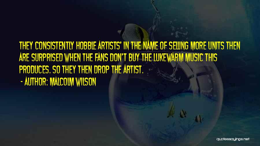 Music Artists Quotes By Malcolm Wilson