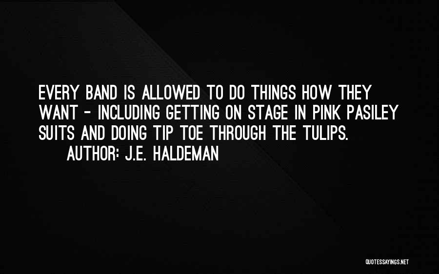 Music Band Quotes By J.E. Haldeman