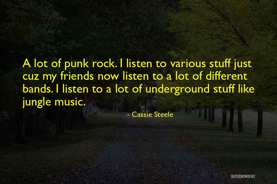 Music Bands Quotes By Cassie Steele