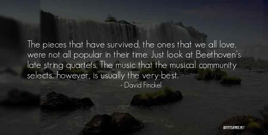 Music Beethoven Quotes By David Finckel Music Beethoven Quotes By David Finckel