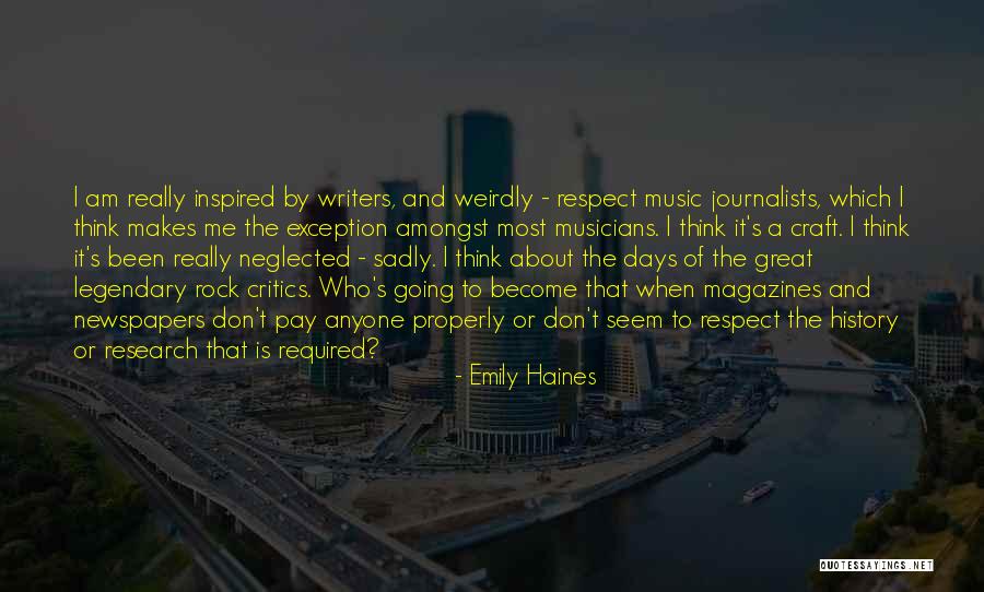 Music Critics Quotes By Emily Haines