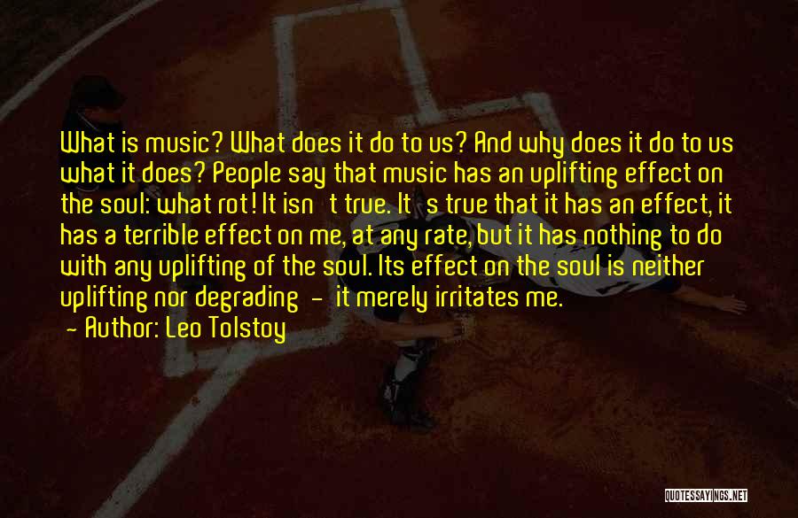 Music Effect Quotes By Leo Tolstoy