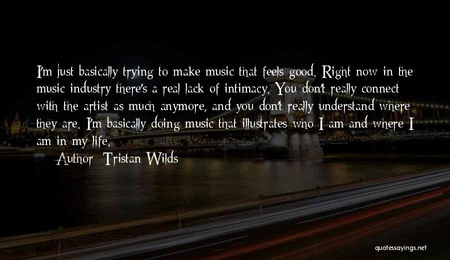 Music Feels Good Quotes By Tristan Wilds