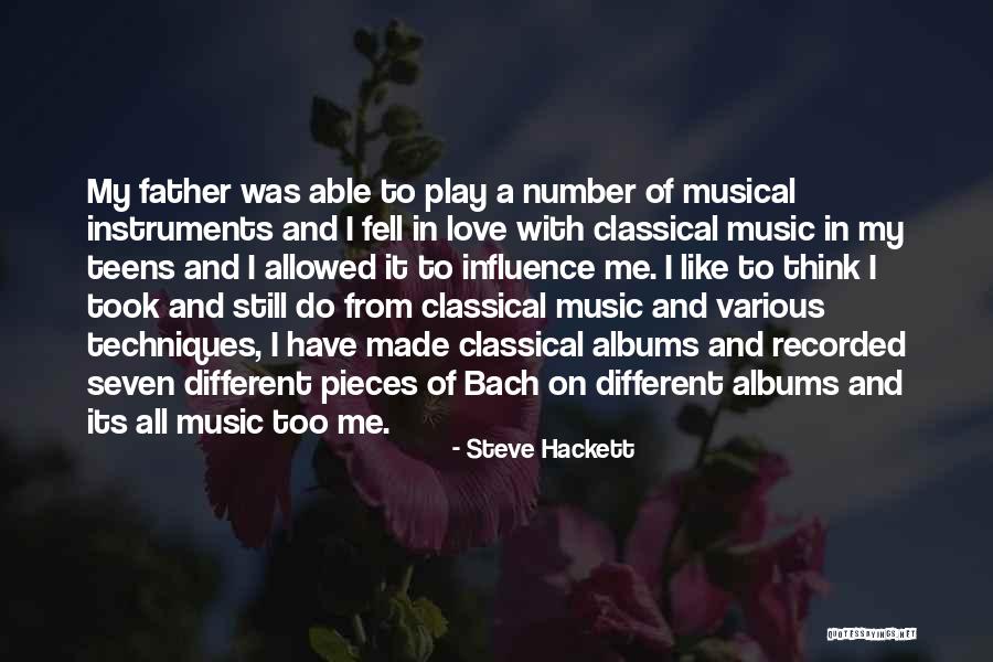 Music From Bach Quotes By Steve Hackett Music From Bach Quotes By Steve Hackett