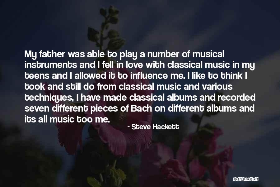 Music From Bach Quotes By Steve Hackett