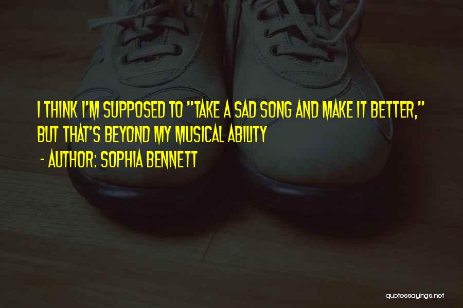 Music Funny Quotes By Sophia Bennett